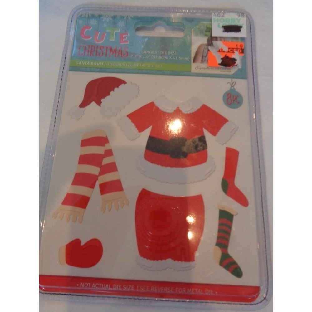 Cute Christmas Santa's Suit Die Set